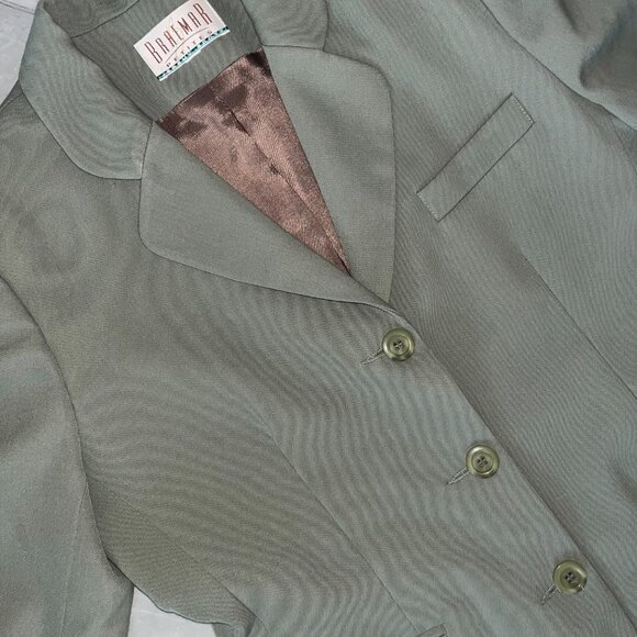 Vintage Braemar Sage Wool Blazer - Picture 2 of 5